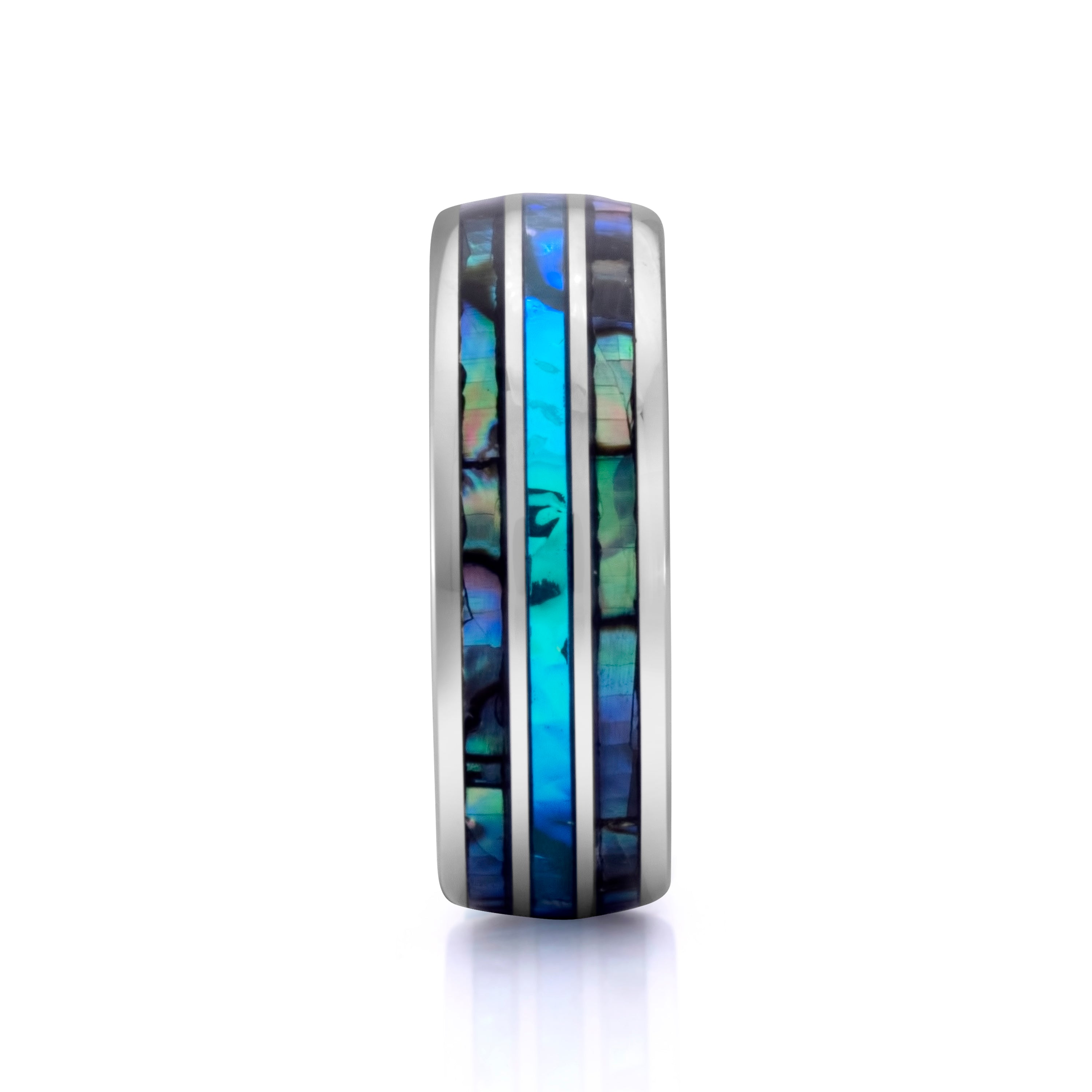 Ocean Vault – Abalone Shell Tungsten Ring