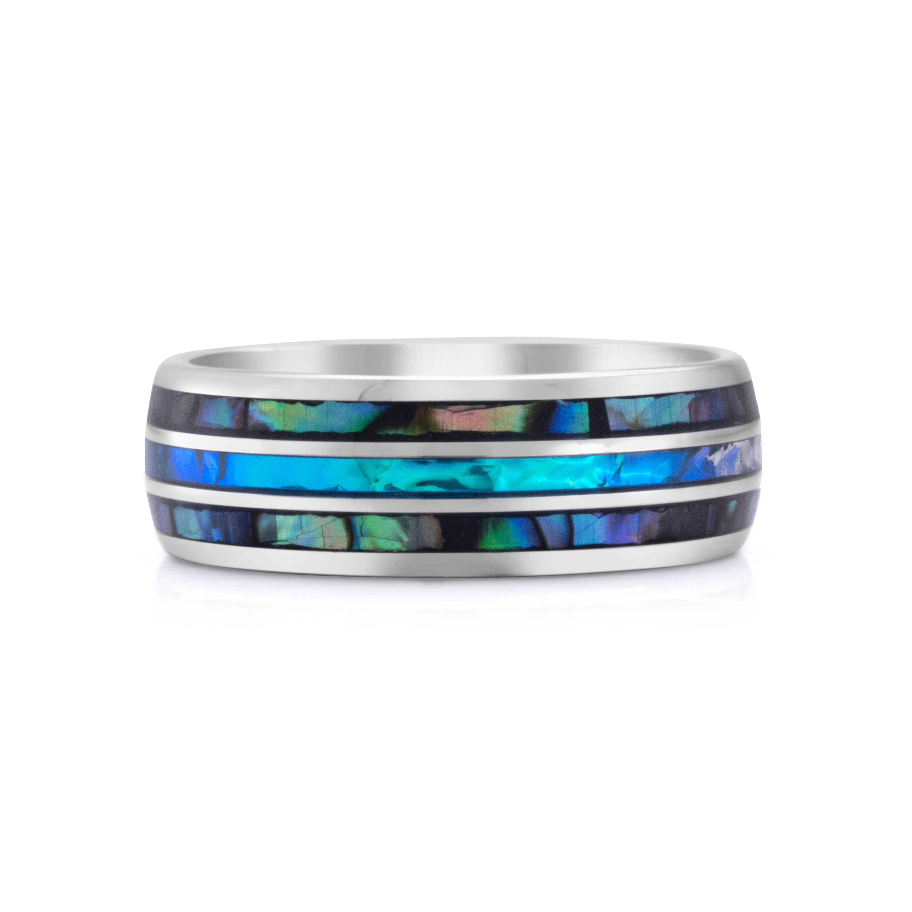 Ocean Vault – Abalone Shell Tungsten Ring
